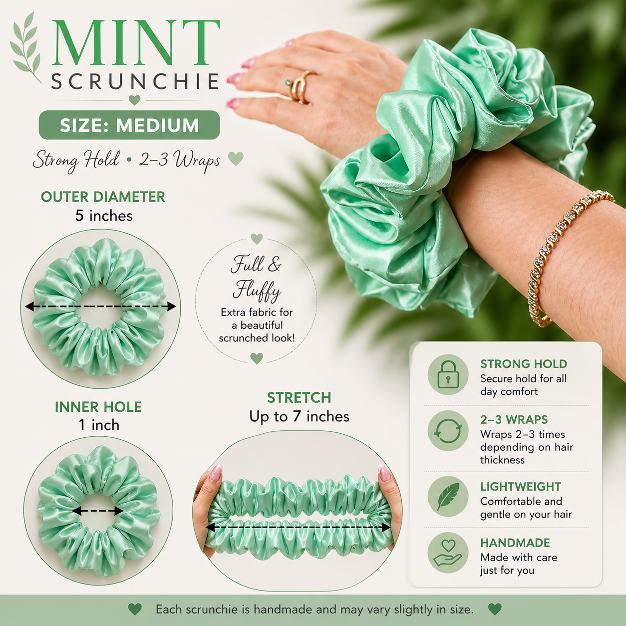 🌿 MINT SCRUNCHIE 🌿