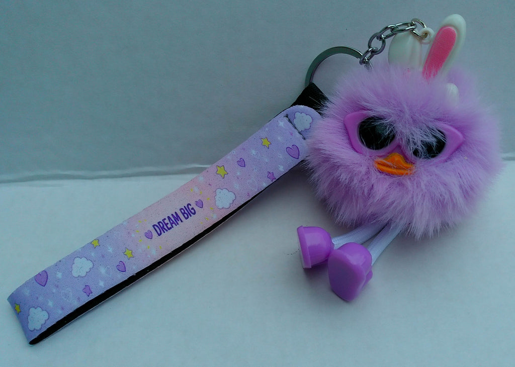 "Dream Big" Plush Buddy Wristlet Keychain
