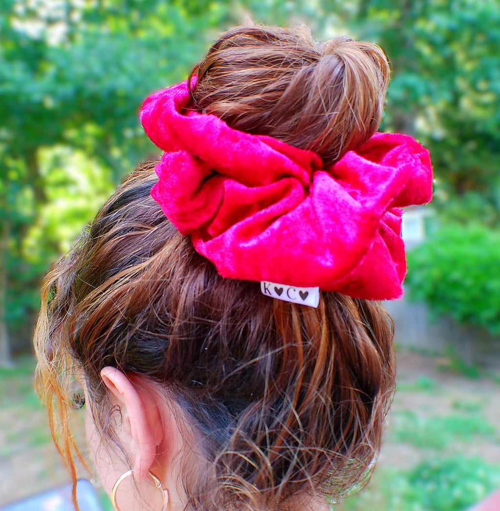 Troublemaker — Red Velvet Oversized Scrunchie