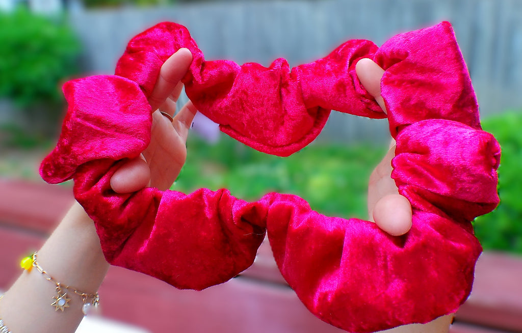 Troublemaker — Red Velvet Oversized Scrunchie