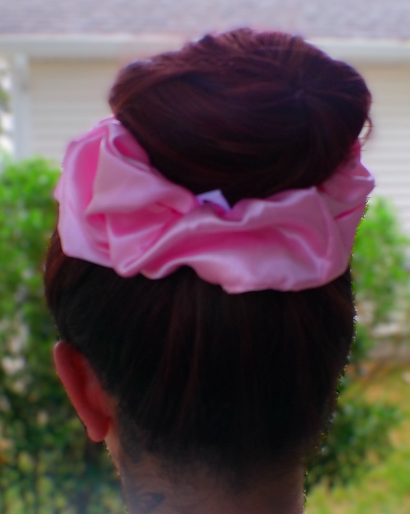 Lily – Large Charmeuse Satin Handmade Scrunchie