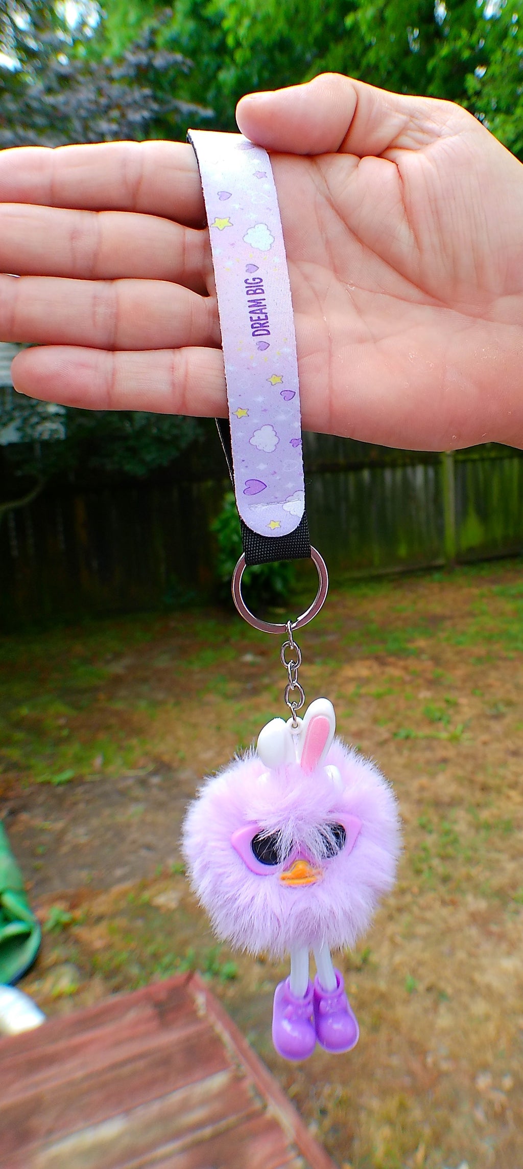 "Dream Big" Plush Buddy Wristlet Keychain