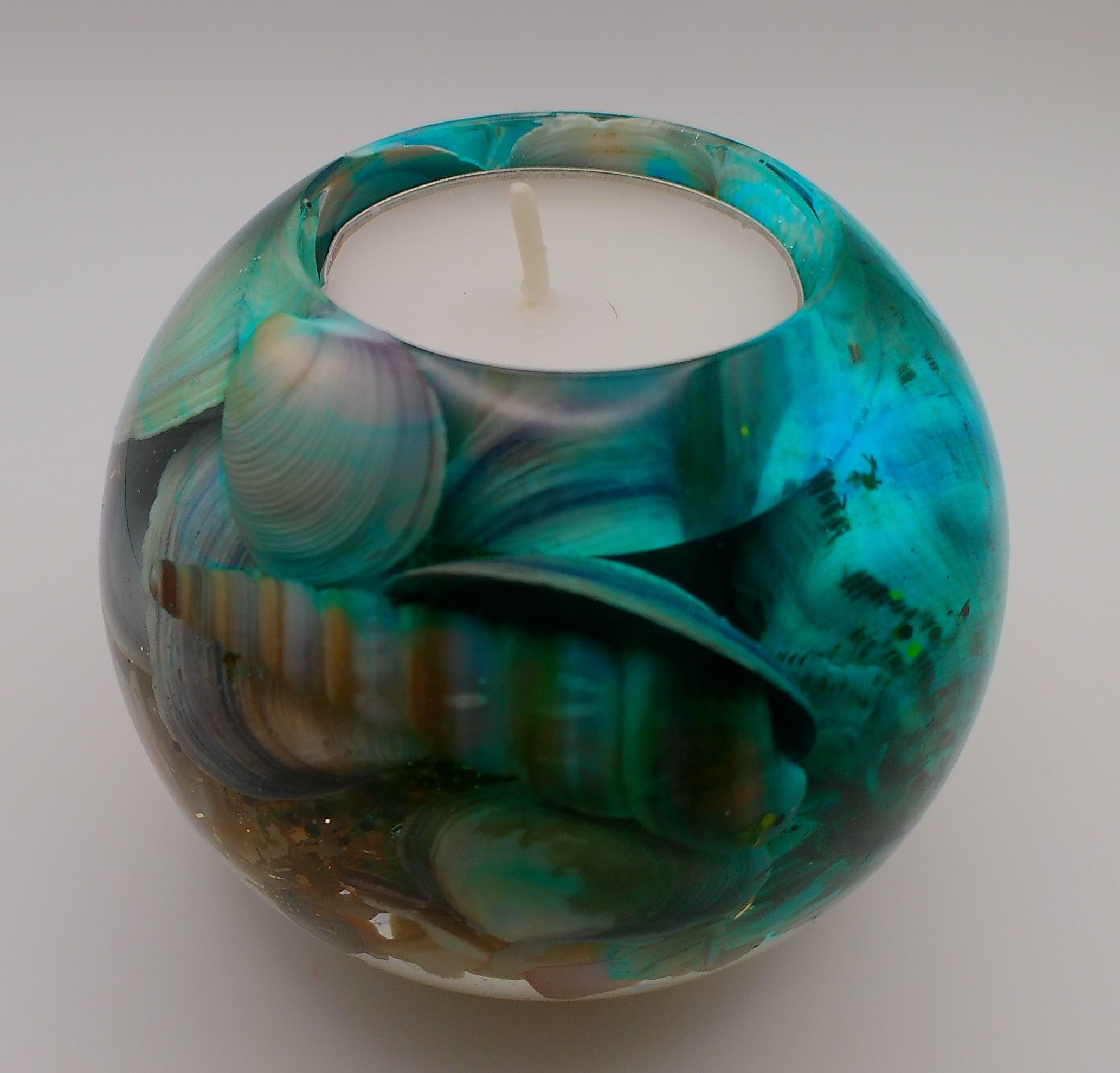 Handmade Resin Tea Light Holder