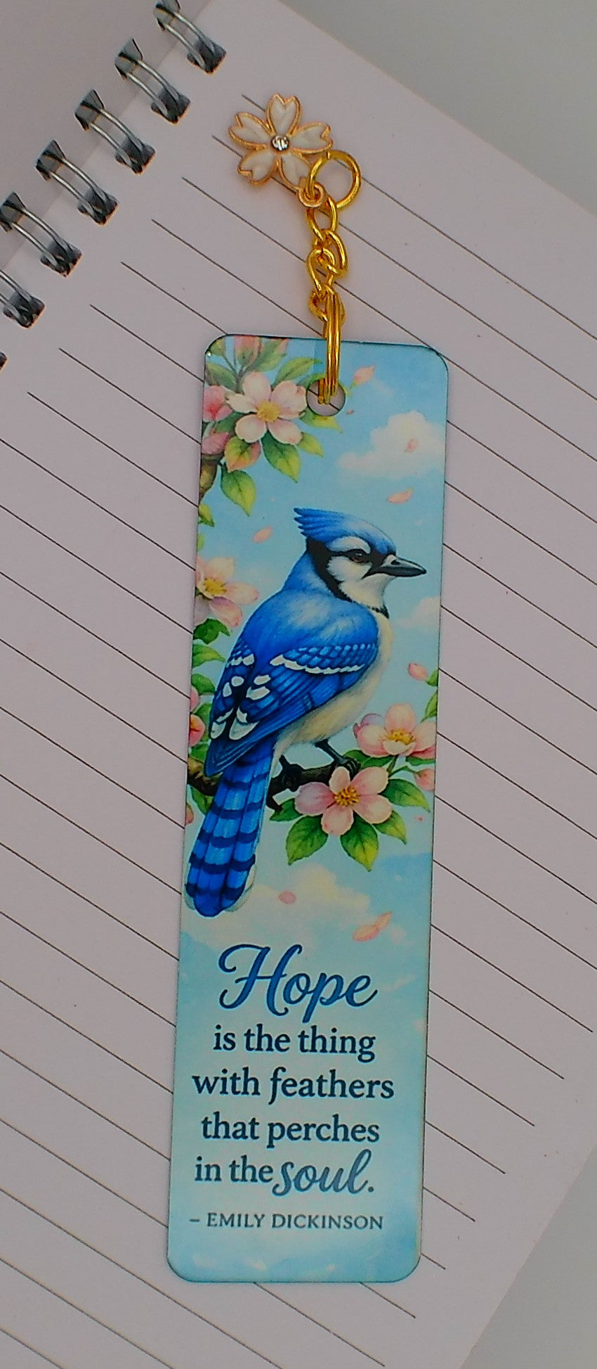 Where You Lead, I Will Follow — Blue Jay Sublimation Bookmark