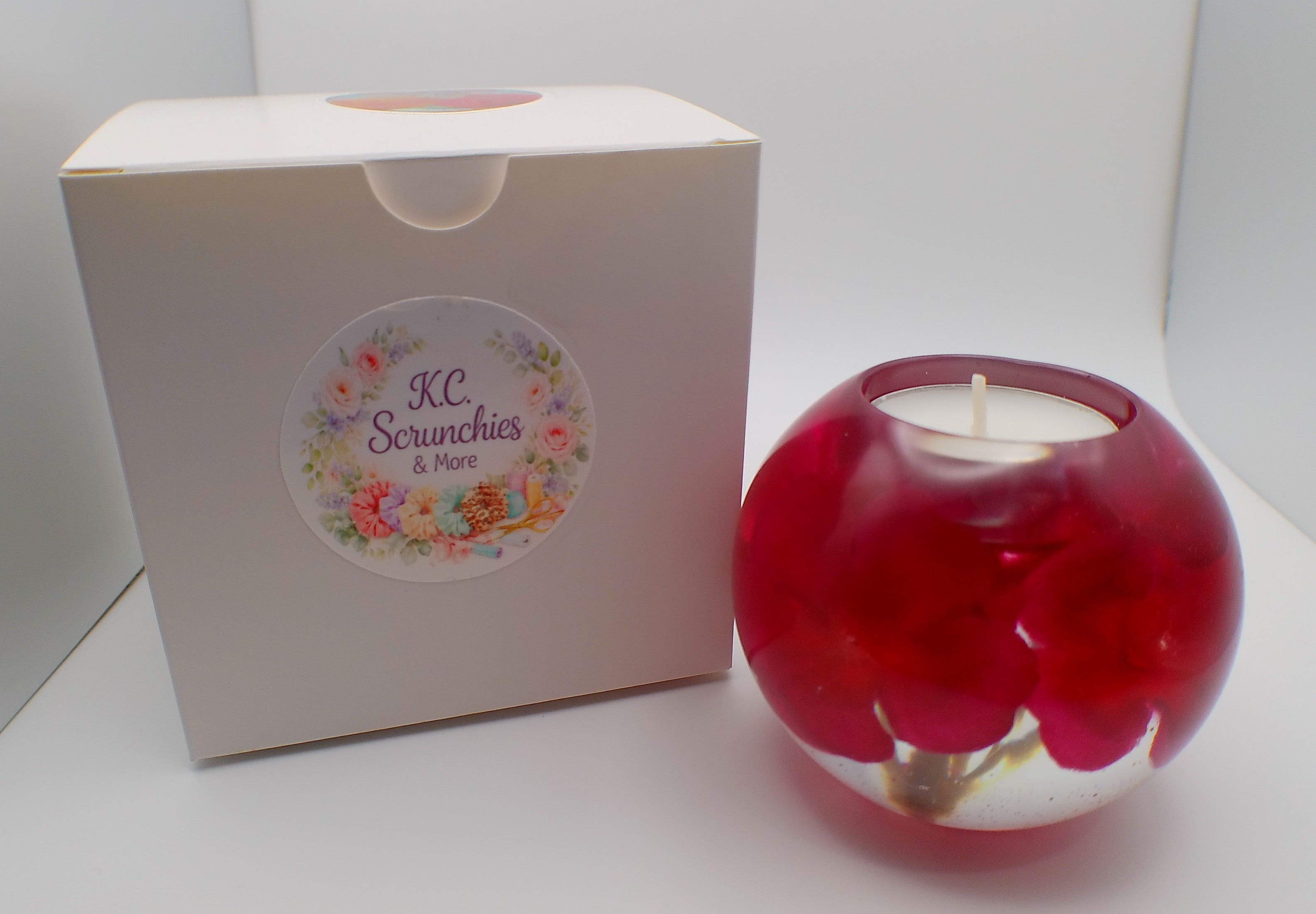 Handmade Resin Tea Light Holder