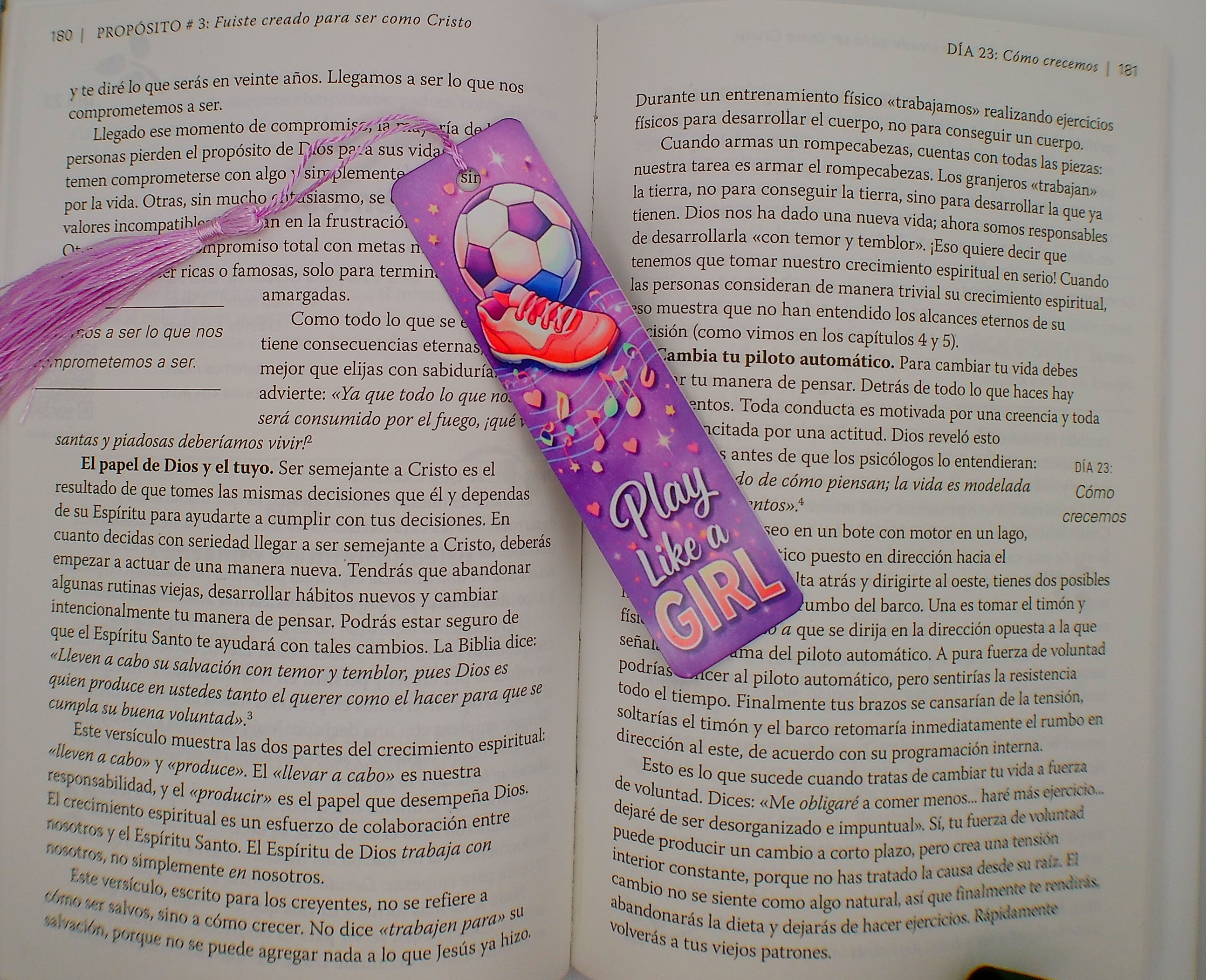 Play Like a Girl — Soccer Bookmark