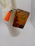 Walk by Faith Not by Sight – MDF Sublimation Keychain