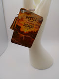 Hustle in Silence – MDF Sublimation Keychain