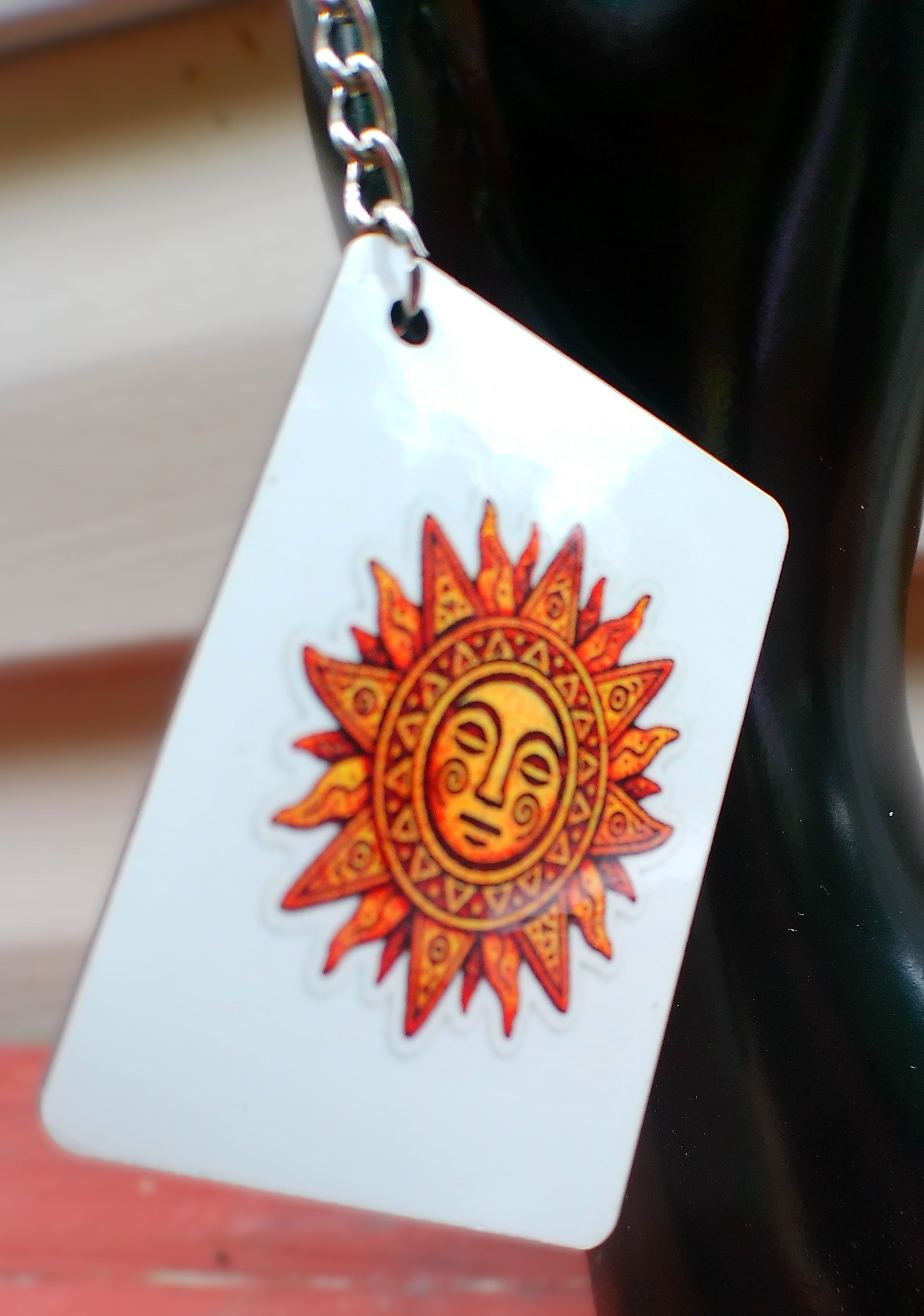 Boricua keychains group flat lay - all 4 designs displayed together