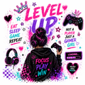 Level Up Gamer Girl Shirt