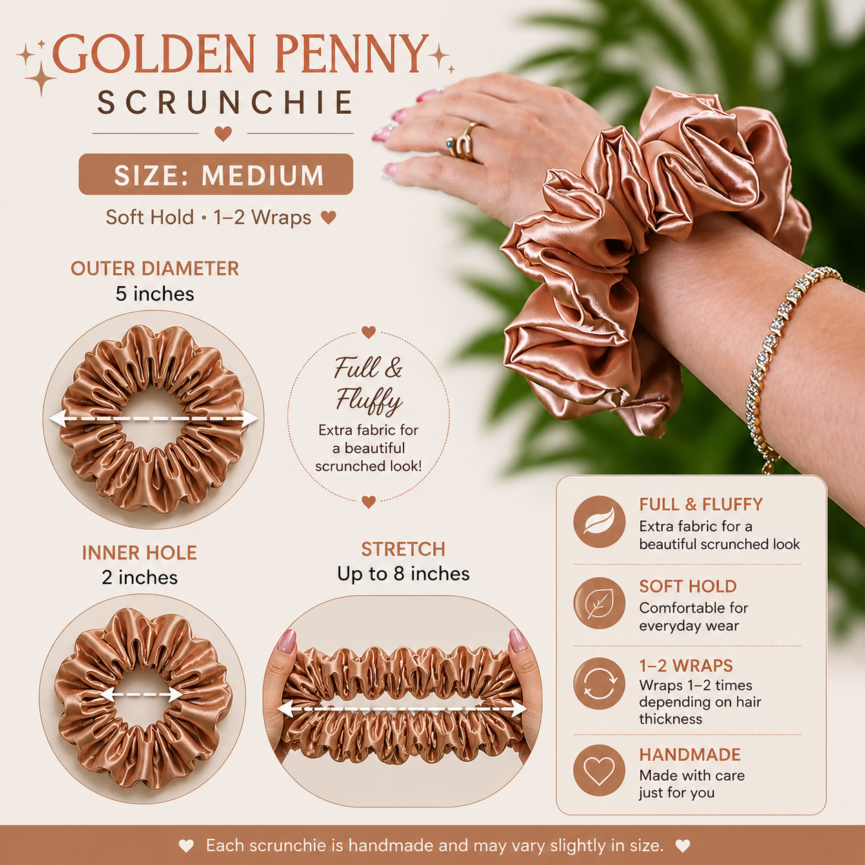 🪙 GOLDEN PENNY SCRUNCHIE 🪙
