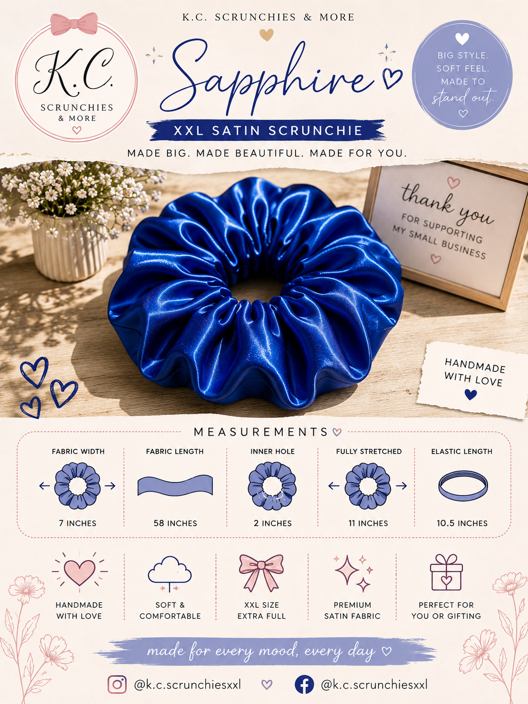 💙 SAPPHIRE SCRUNCHIE 💙