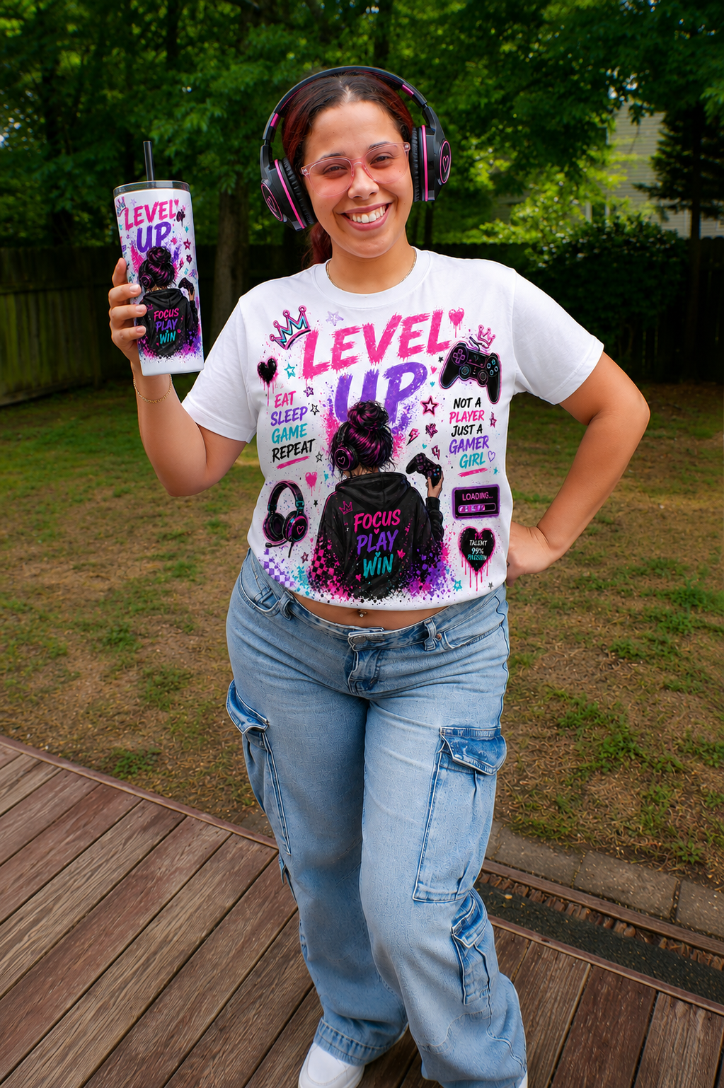 Level Up Gamer Girl Shirt