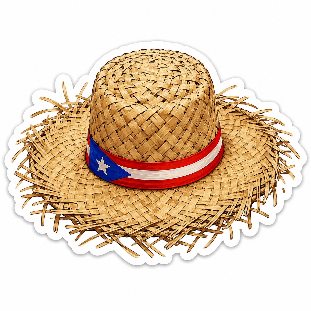 Medium Boricua Holographic Stickers