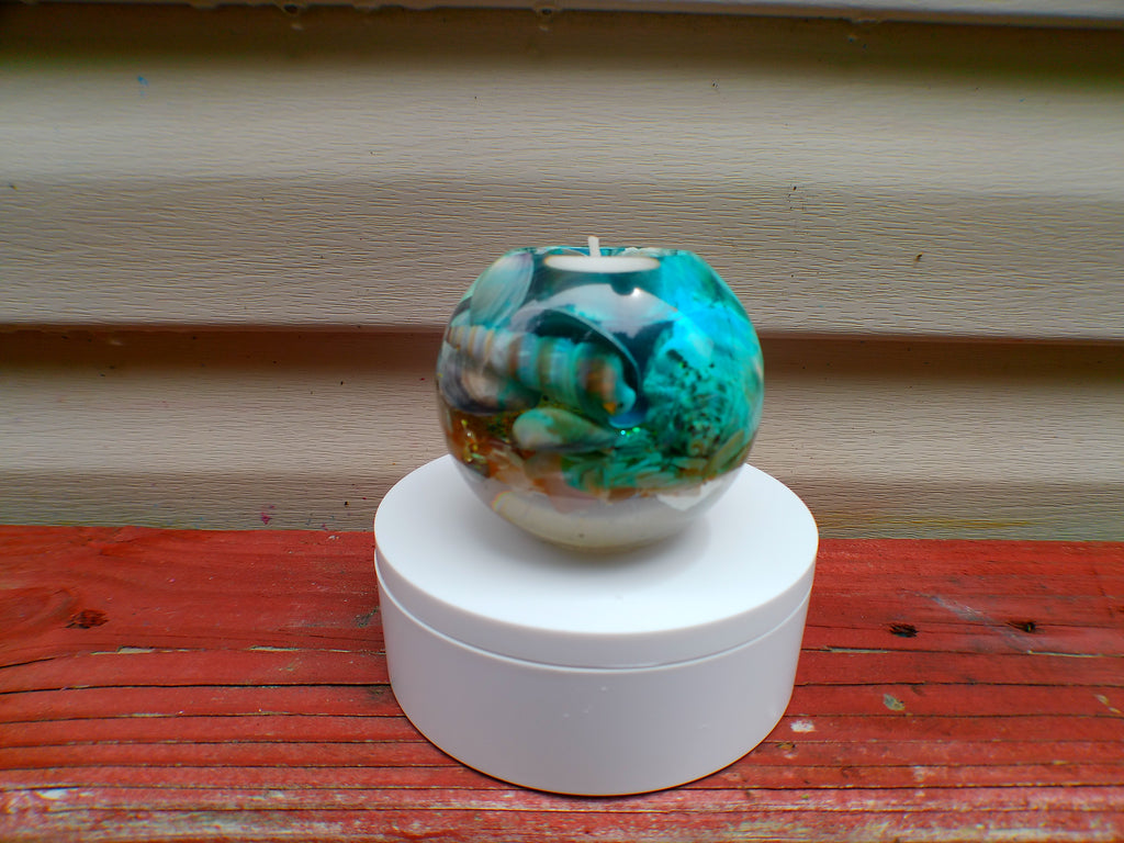 Handmade Resin Tea Light Holder
