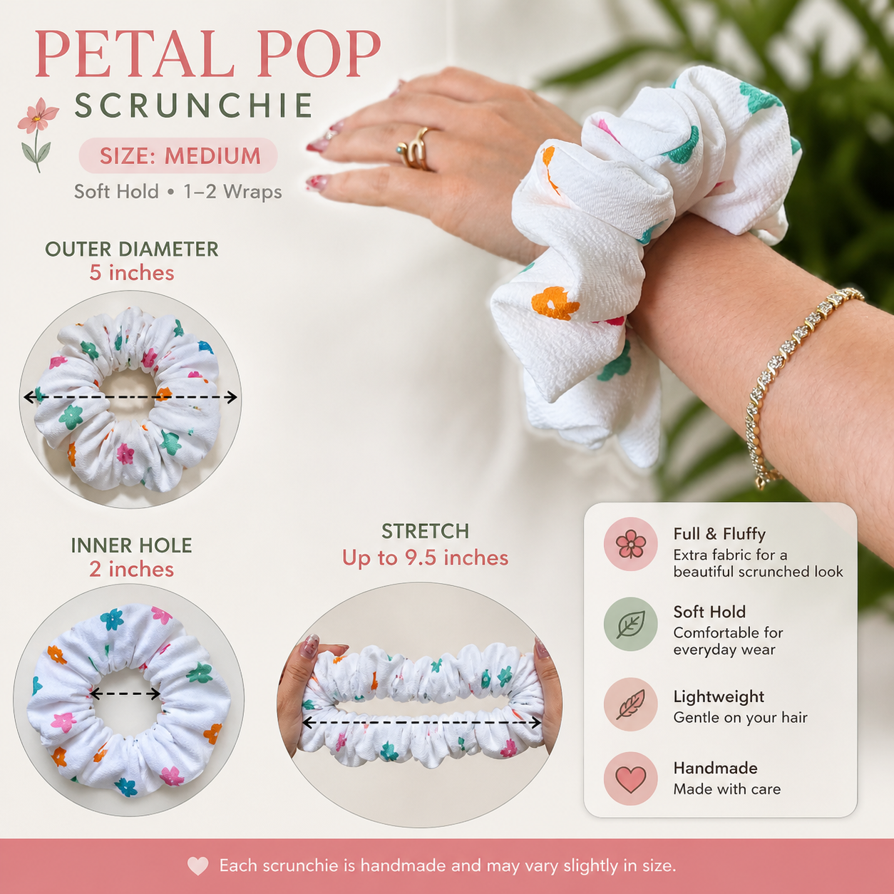 🌸 PETAL POP SCRUNCHIE 🌸