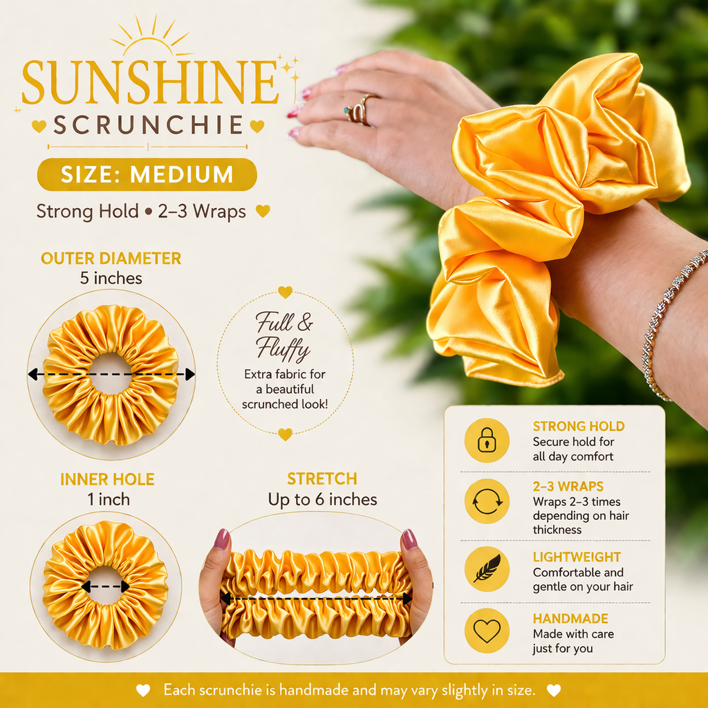 ☀️ SUNSHINE SCRUNCHIE ☀️