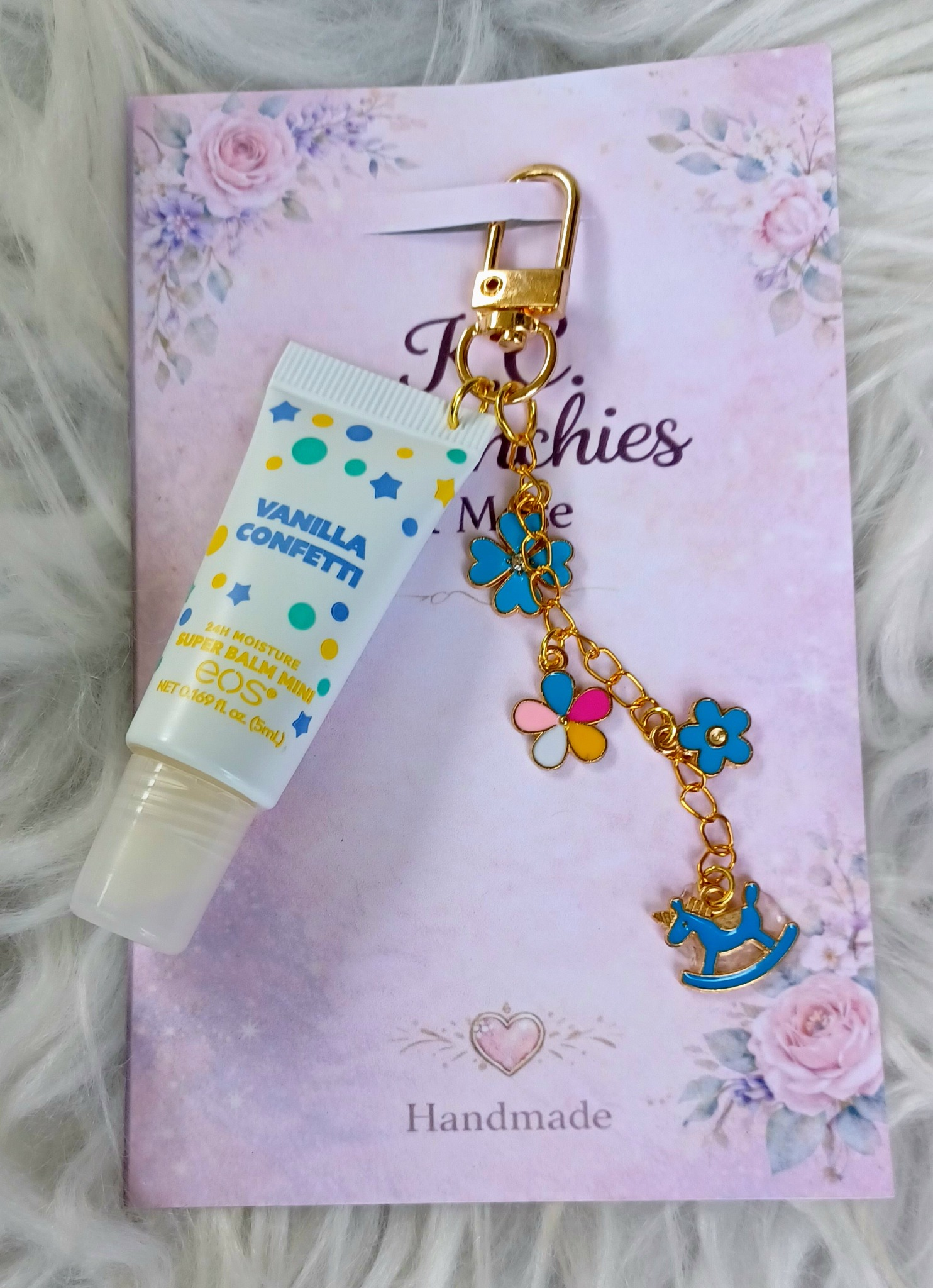 Vanilla Confetti Lip Balm Handbag Charm