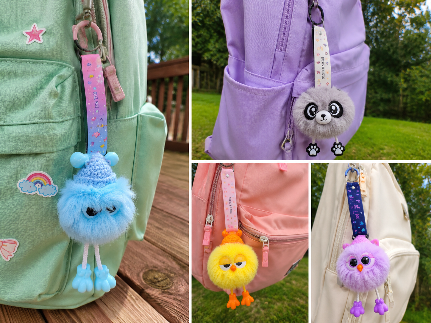 "Bestie Mode" Plush Buddy Wristlet Keychain