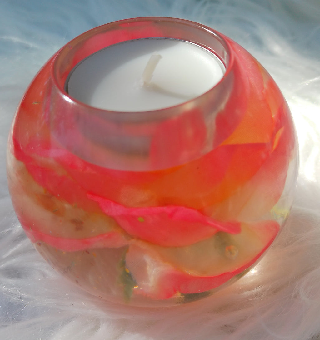 Handmade Resin Tea Light Holder