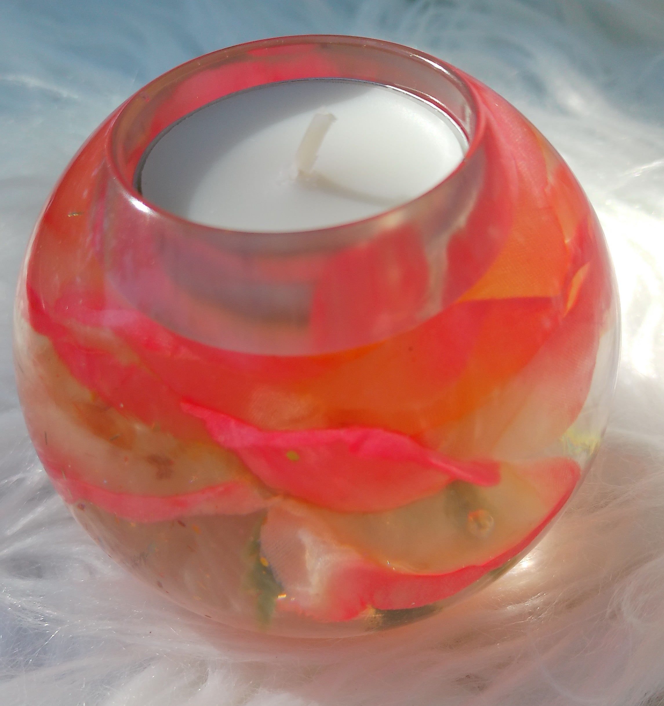 Handmade Resin Tea Light Holder