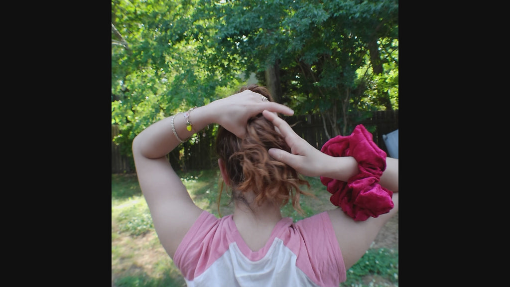 Troublemaker — Red Velvet Oversized Scrunchie