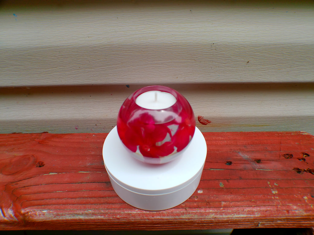 Handmade Resin Tea Light Holder