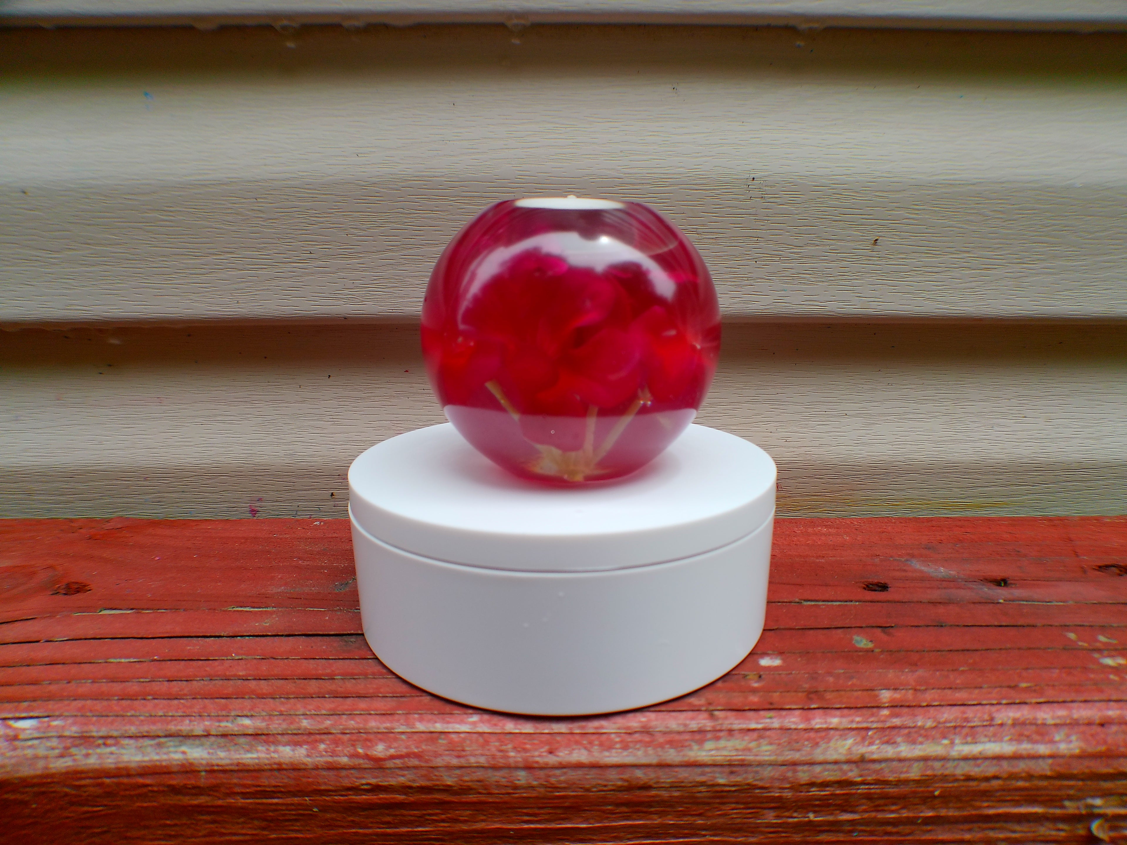 Handmade Resin Tea Light Holder